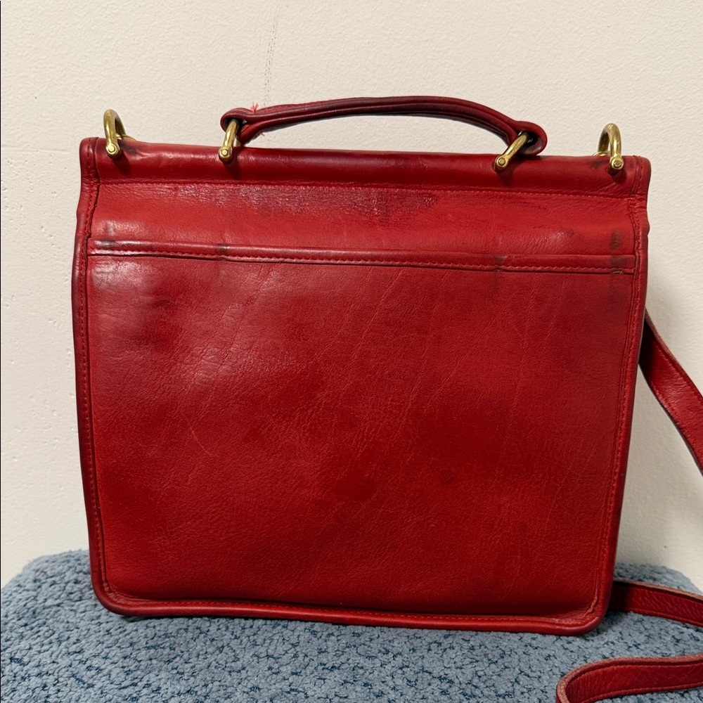 Vintage Coach Willis In Red! - Picture 2 of 11